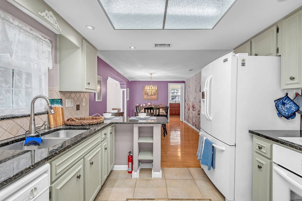 View of Kitchen Leading into Dining Room