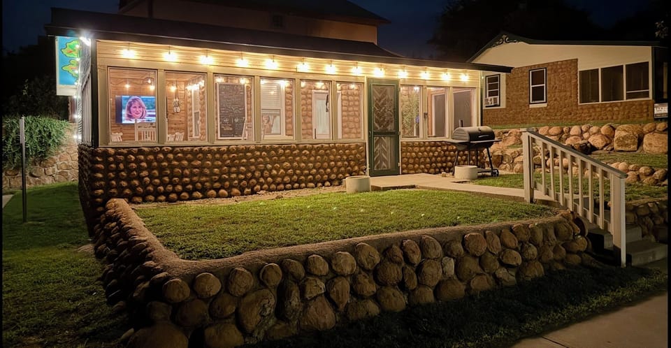 Well lit at night