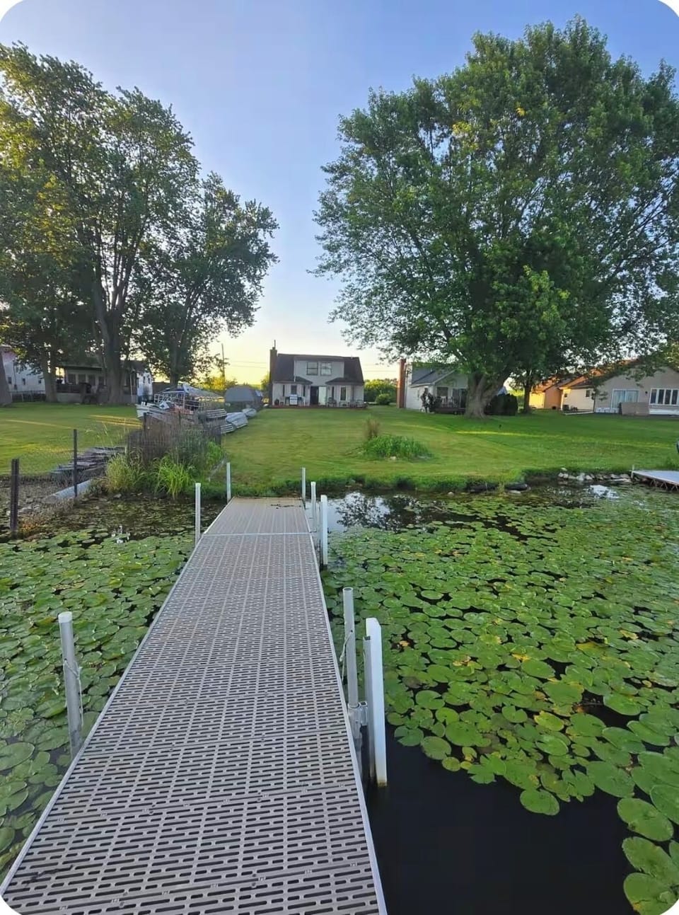 View from dock, this is the back of the house