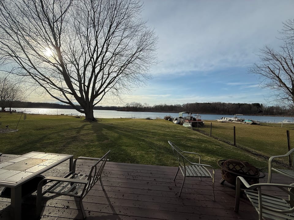 Patio backyard view