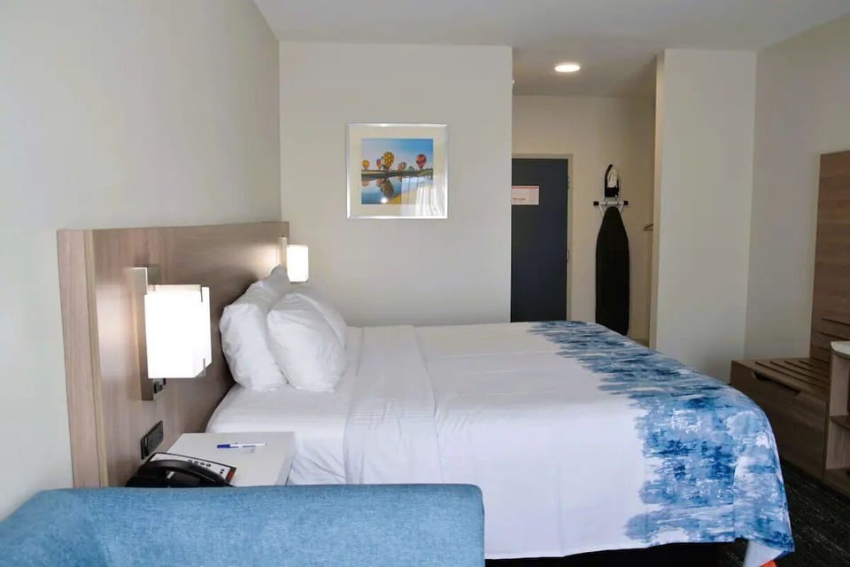 Sink into a plush king bed after a full day out.