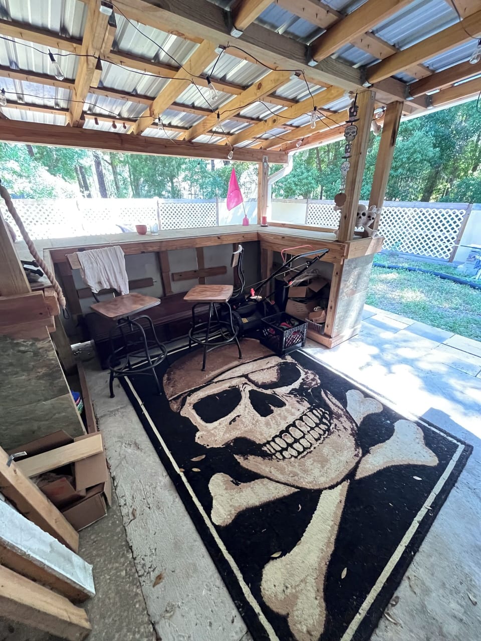 Tiki style Pirate Porch
