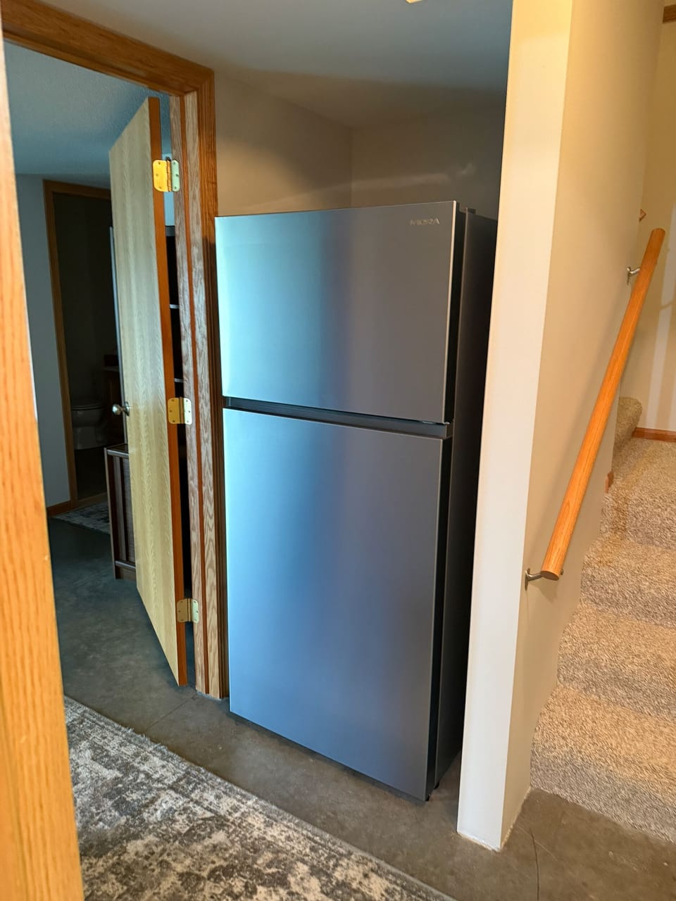 Bonus full-size stainless fridge for added guest convenience