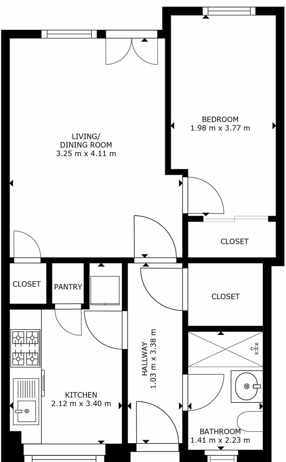 Floorplan, 1-8, 450 Tantallon Road, langside, G41 3HU