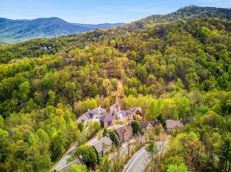 Cabin in the Smokies "Triple the Mountain View" - Aerial view of the neighborhood