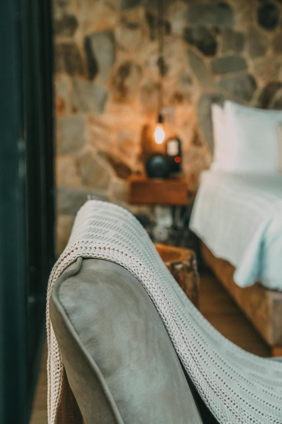 Curl up by the bedside glow and feel instantly at ease.