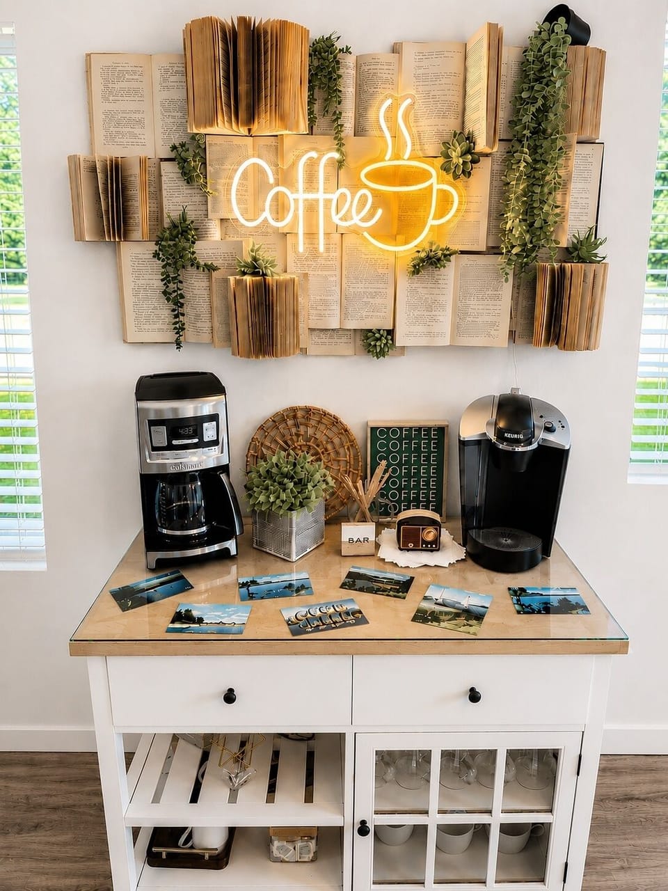 One of our favorite spaces in the home, the coffee bar!