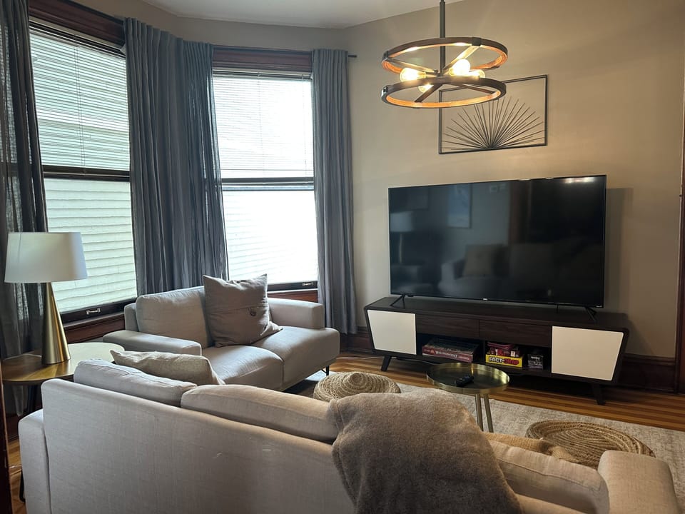 Living room with ample seating for all