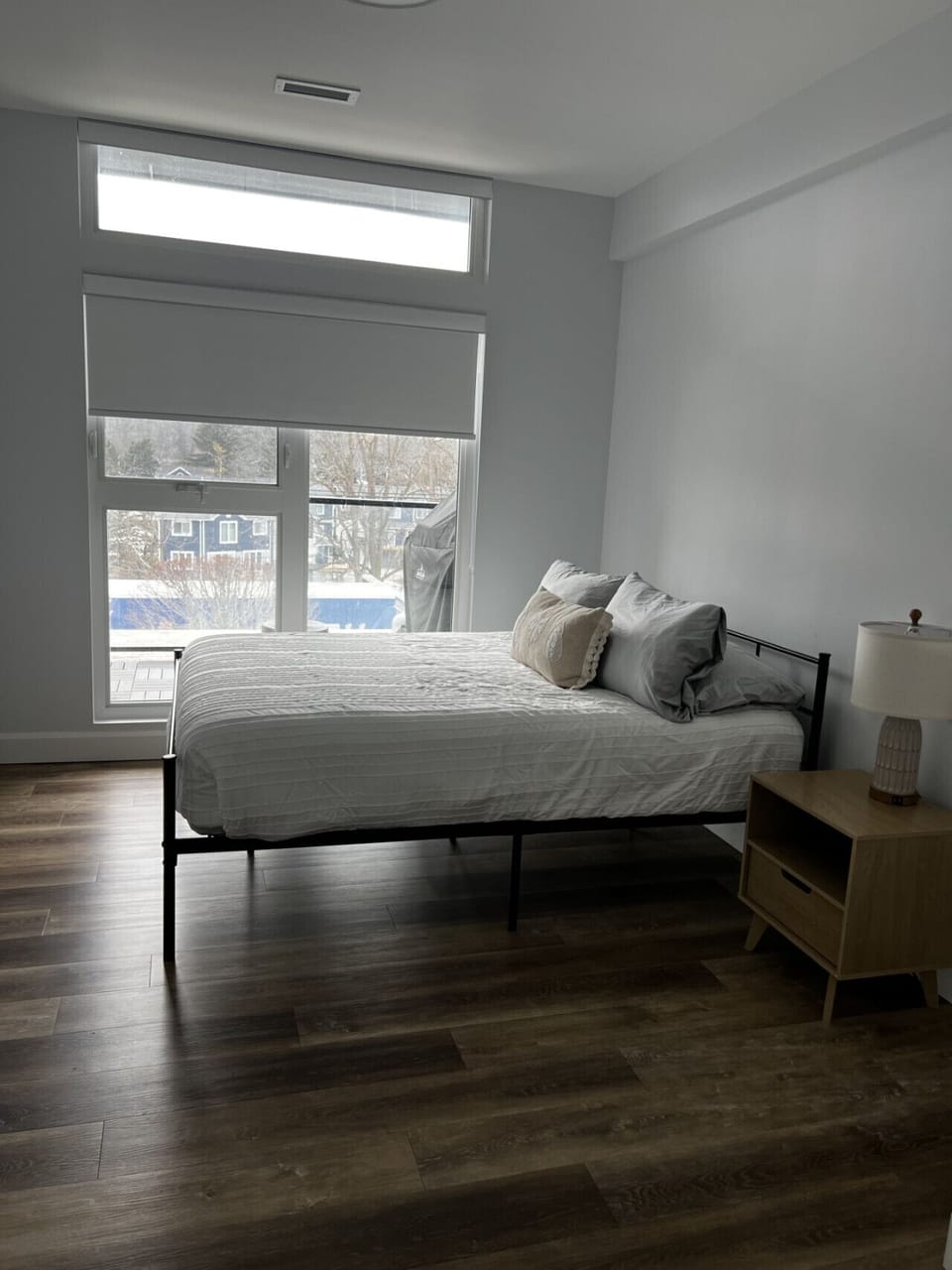 Cozy bedroom with comfortable bedding