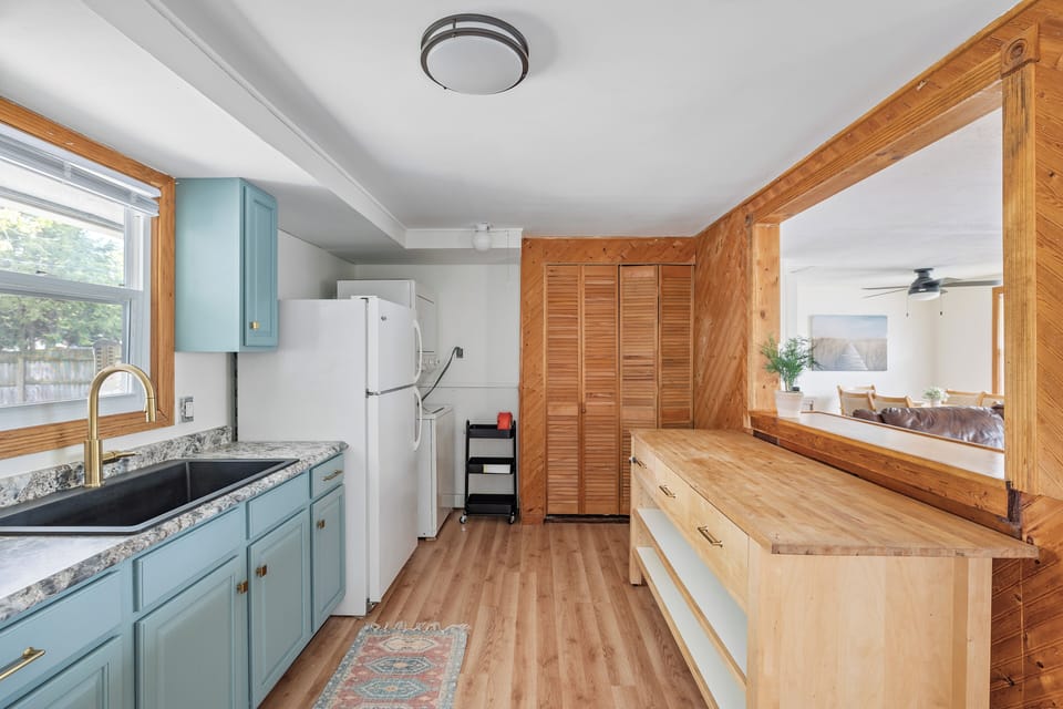 Extra Prep Space With Wood Block Counter