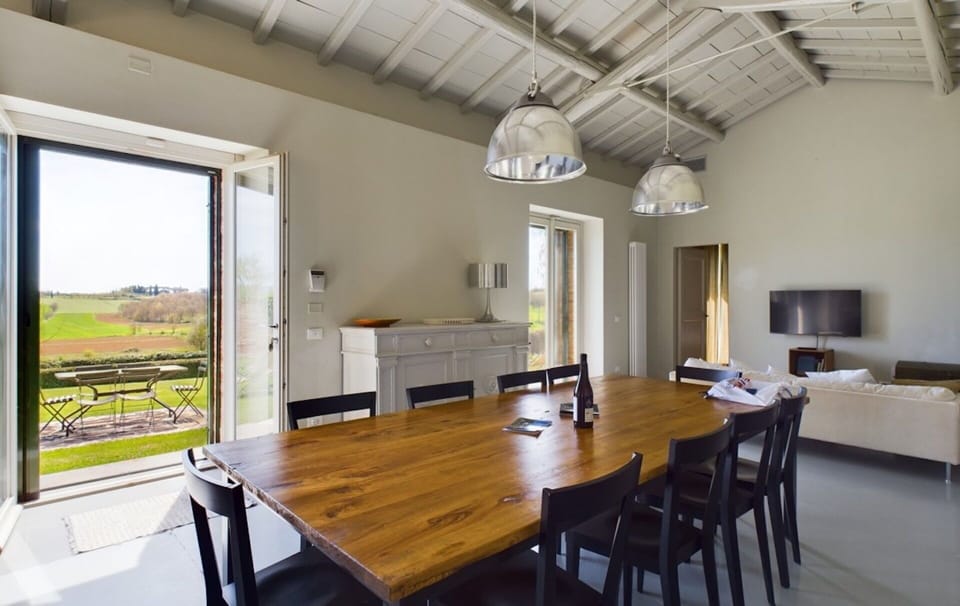 Furniture, Interior Design, Wood, Ceiling, Flooring, Table, Kitchen & Dining Room Table, Floor, Chair, Home