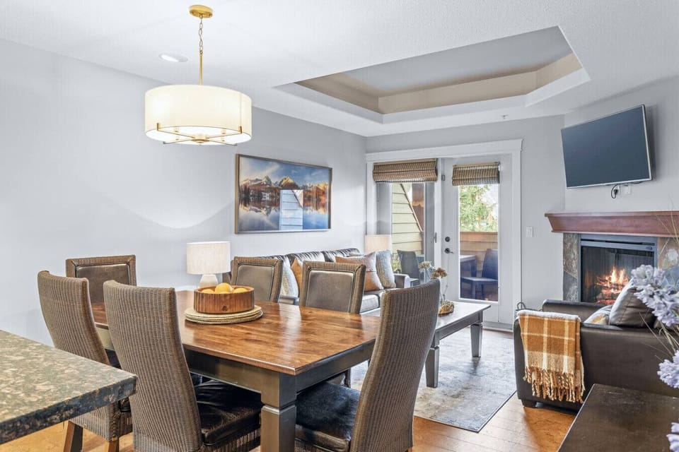 Enjoy a delightful feast with loved ones in the dining area!
