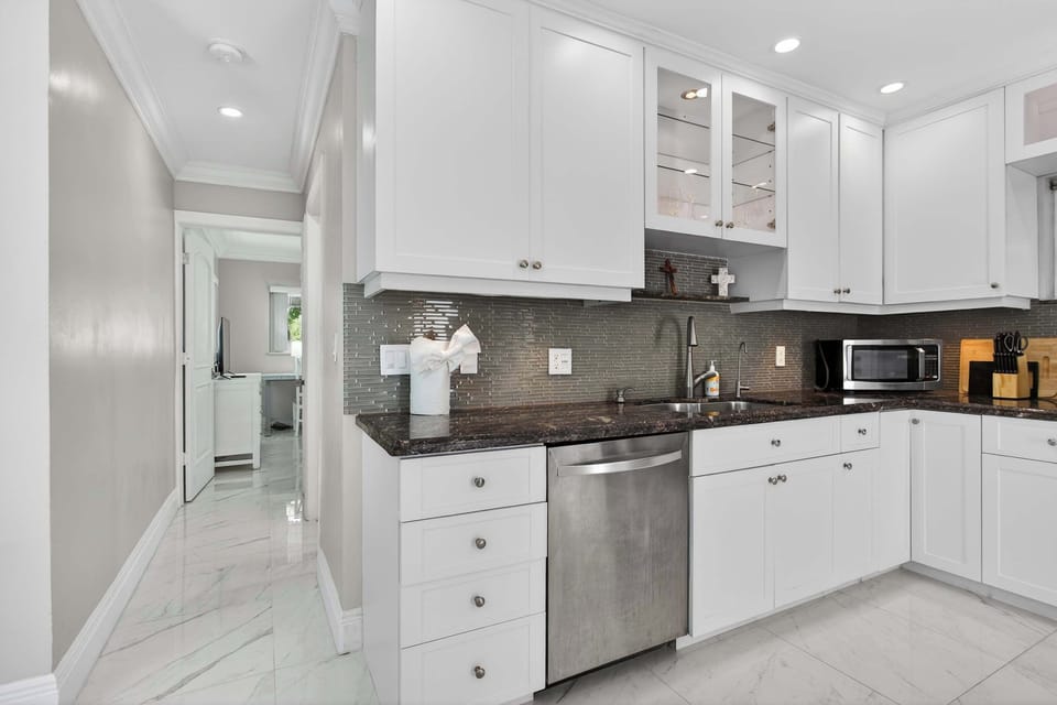From morning coffee to dinner together, this space has it all