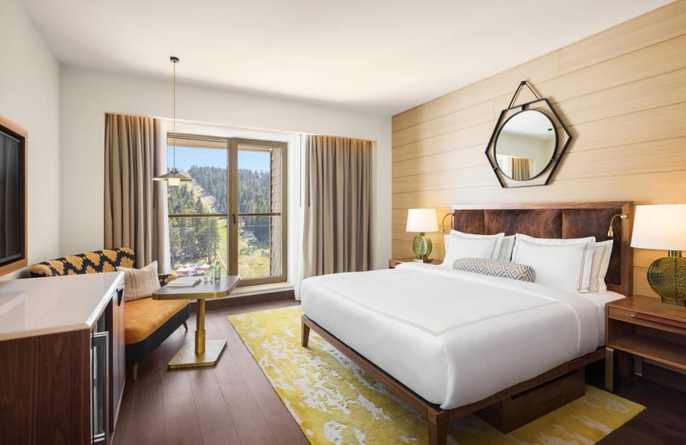 Wake up to mountain views and sink into crisp linens.