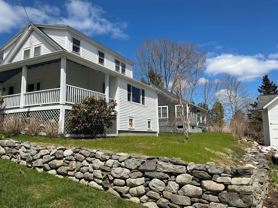 Front porch and seaside yard