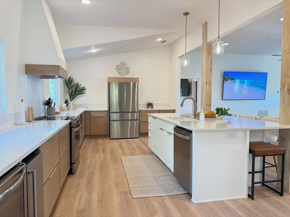 Plenty of room to make big meals and even bigger memories. Another 85" TV