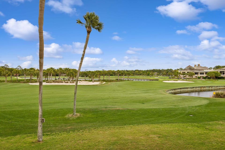 The perfect spot to start your day with a cup of coffee or unwind in the peaceful fairway setting