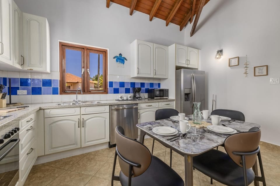 Fully equipped kitchen for easy, convenient home cooking during your Aruba stay