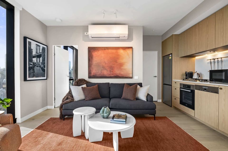 Kitchen and living room