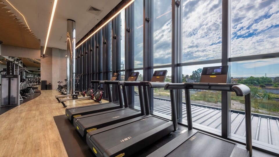 Fully equipped communal gym to keep up your fitness routine