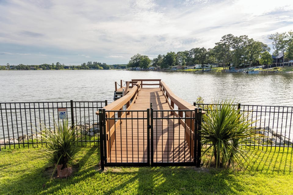 Private gated dock with peaceful lake views and direct waterfront access
