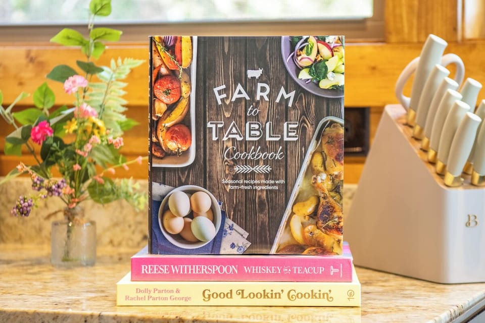 Your fully equipped kitchen invites culinary adventures with fresh ingredients and inspiring cookbooks at your fingertips.