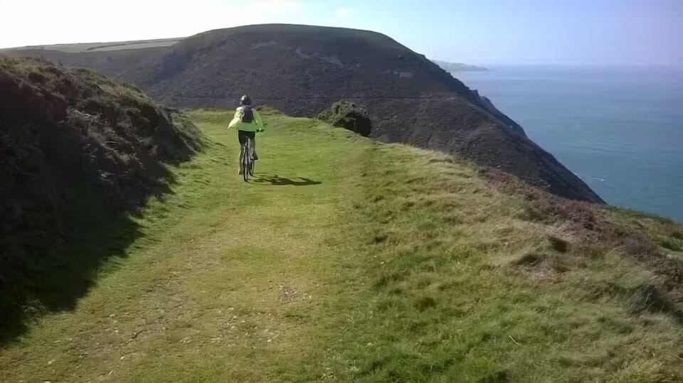 short walk up on to South West Coast Path