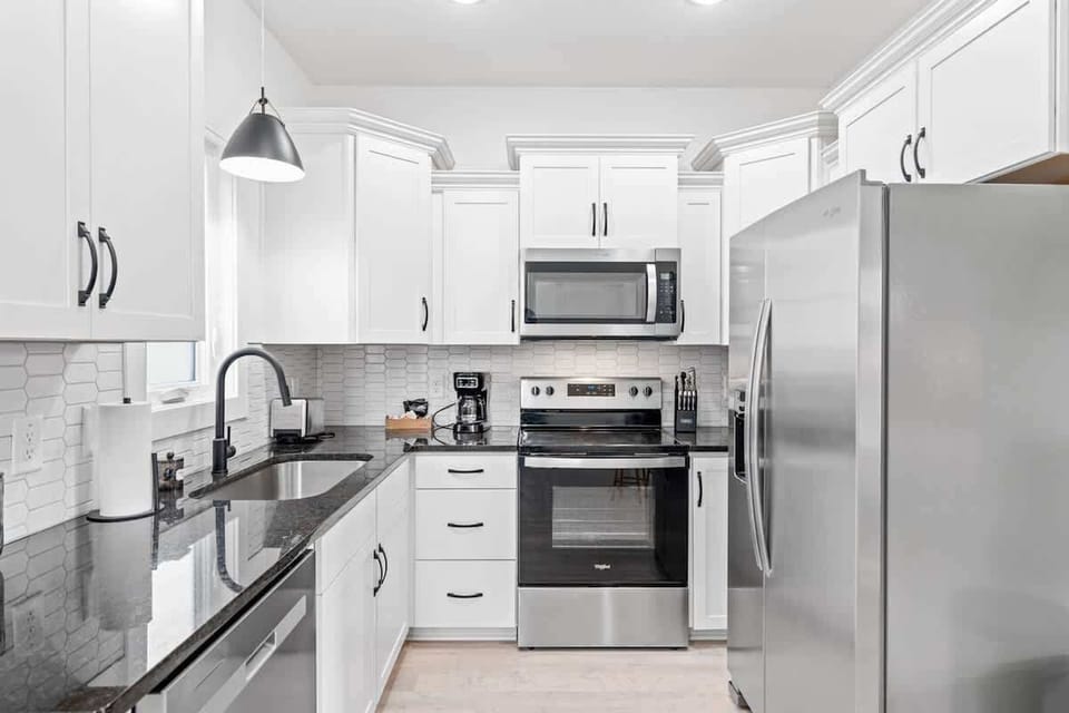 Granite and stainless steel
