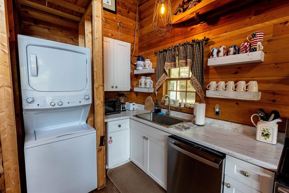 We offer washing machine, clothes dryer, and iron & board, in case you need them. 
