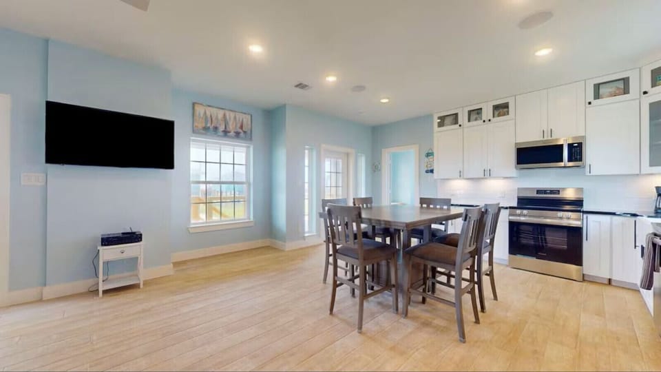 Enjoy meals together in this open and airy space