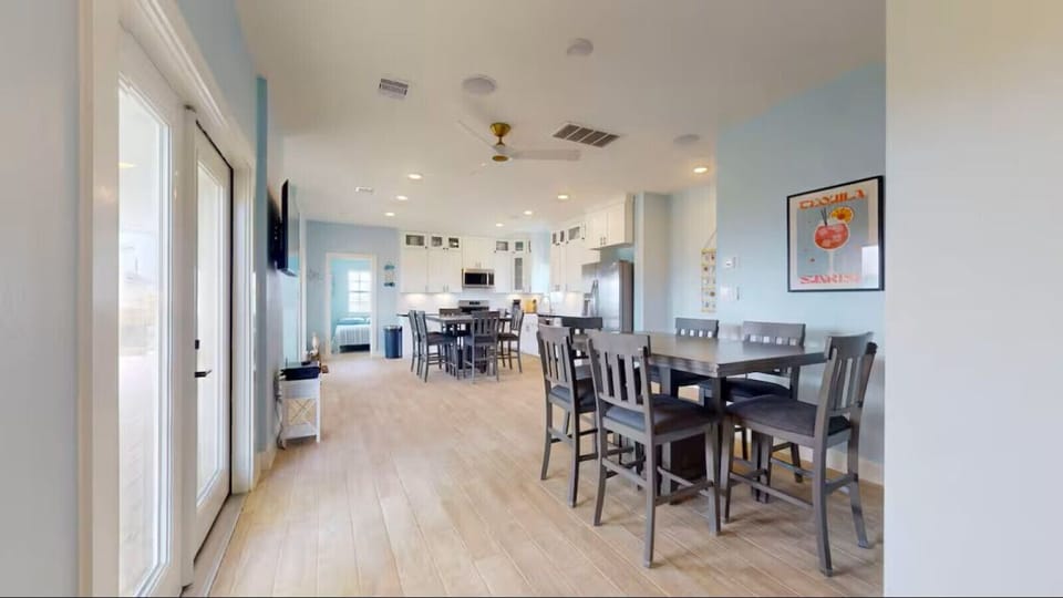Spacious dining area with seating for everyone