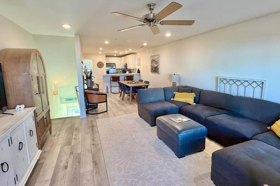 View of living from 1st balcony, Bayview 108, Innerarity Townhomes, Perdido Key FL