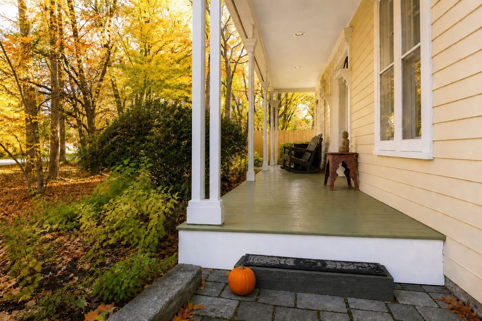 Halloween and fall is perfect around here. 