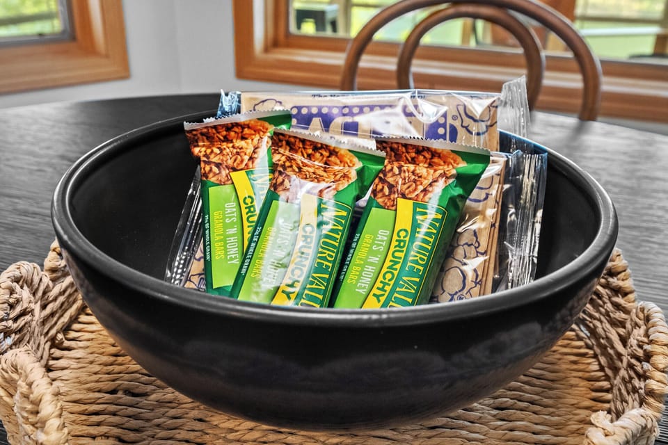 Enjoy snacks on us!