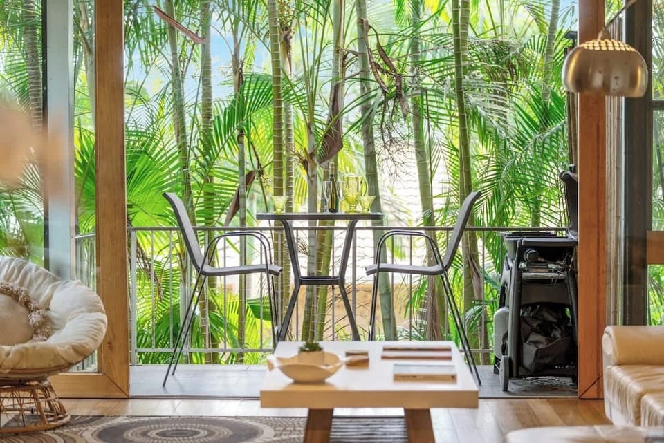 Step onto your private balcony with Weber BBQ, where you can relax with a drink and soak in the tropical leafy outlook.