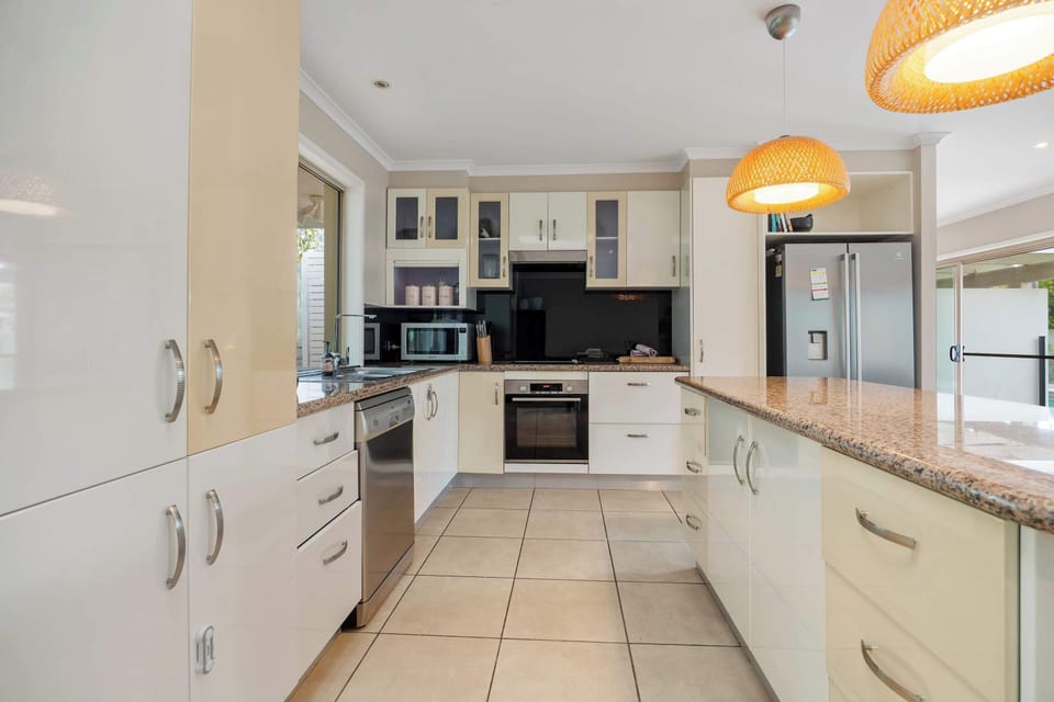 Whip up breakfast or sunset platters with everything you need at hand in the fully-equipped kitchen.