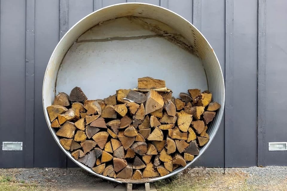 Firewood is provided in the winter months.