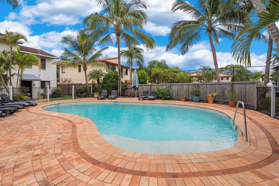 Three shared swimming pools provide plenty of space to cool off and relax
