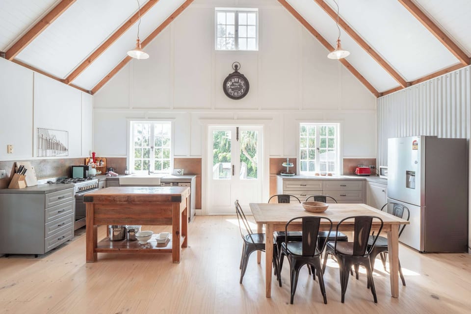 Light, bright and airy indoor dining.