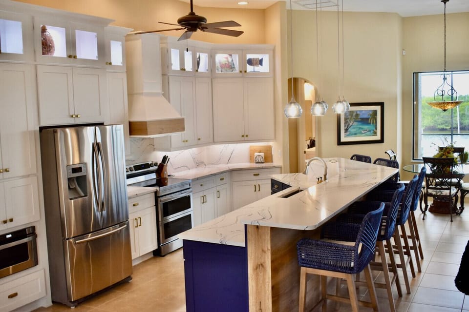 Fully stocked kitchen