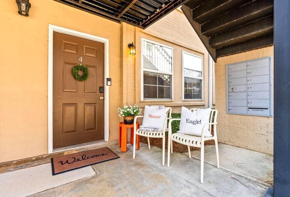 Front door and porch