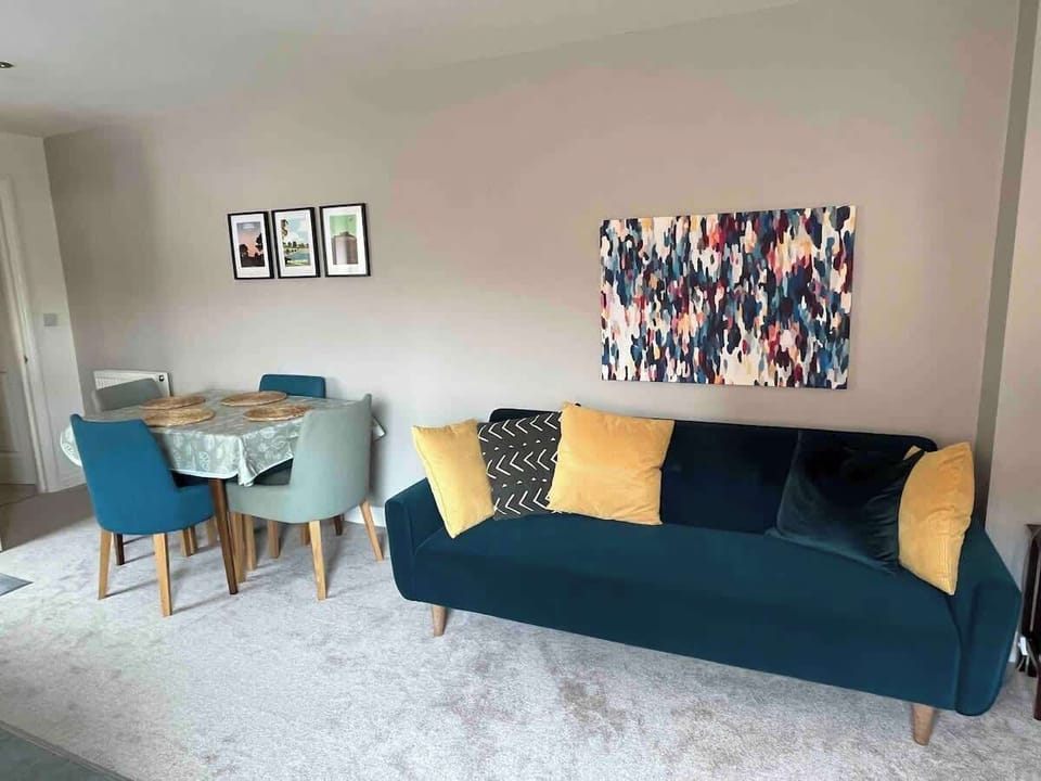 Stylish sofa converts to a small double sofa bed.
