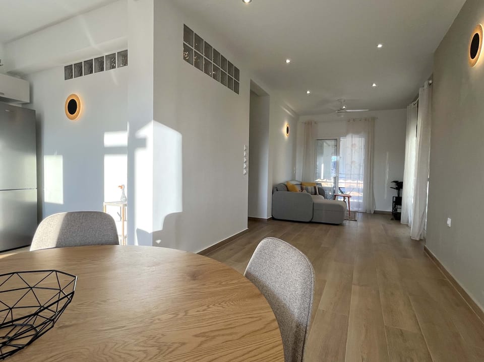 Spacious open living area with minimalist style