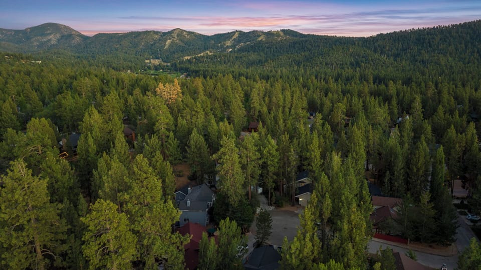 Arial View of home - Arial View of home in Fox Farm, close to the lake, slopes, and village