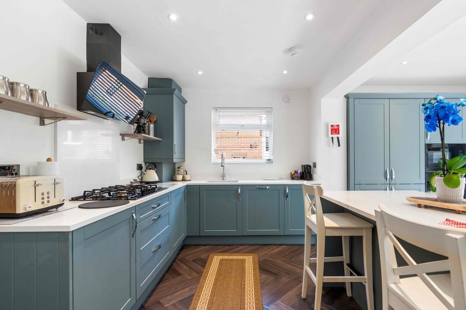 Well-appointed kitchen with ample workspace and essentials for a self-catering stay