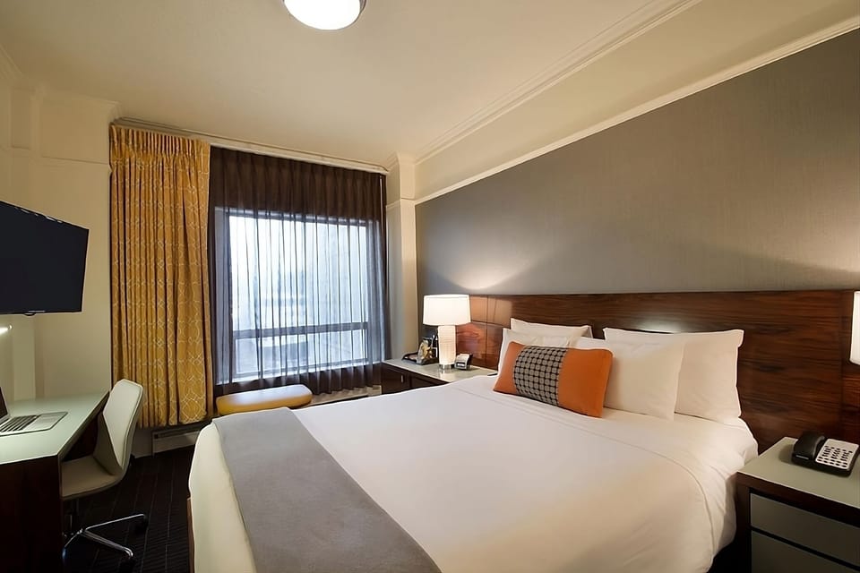 Bedroom. Interior and views may vary based on location and availability.