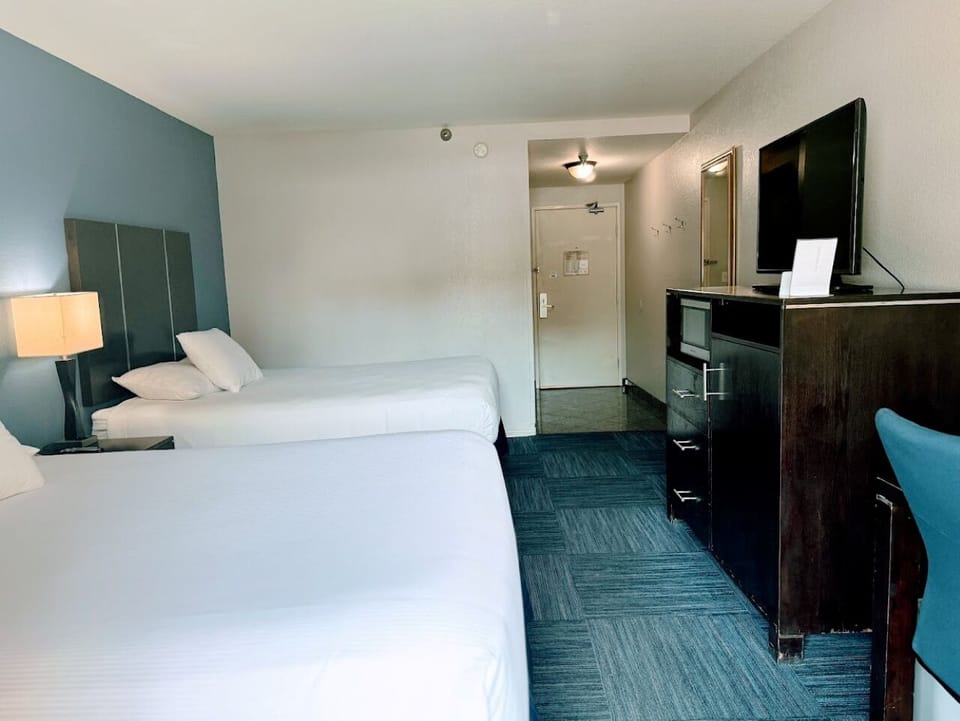 Settle into two comfy beds for a restful night’s sleep.