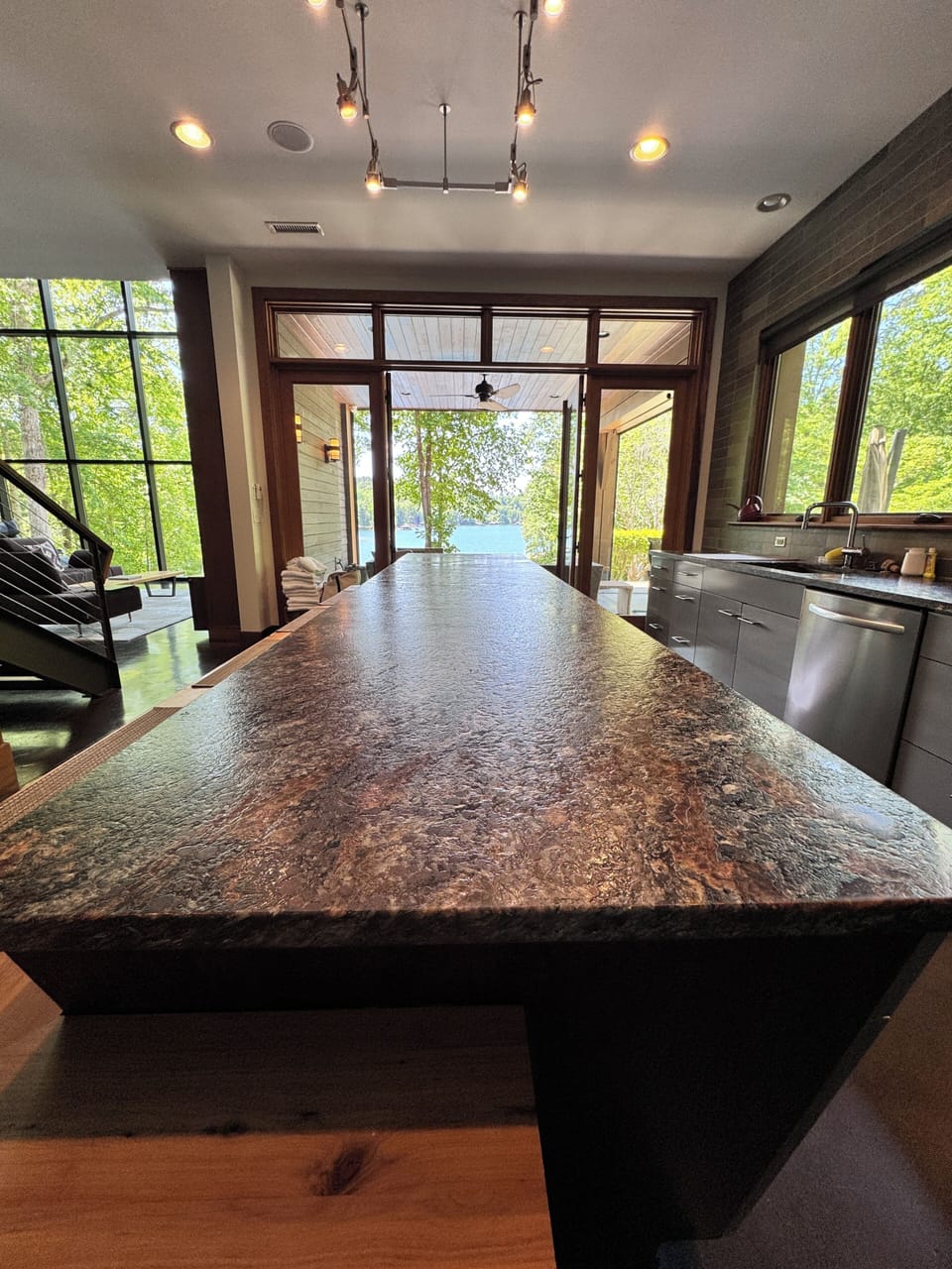 Custom kitchen island seats 4