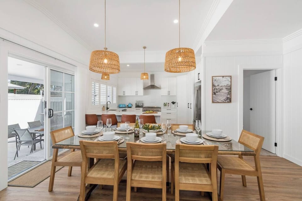 Move seamlessly from the dining area to the alfresco space, perfect for long lunches or evening meals outdoors.