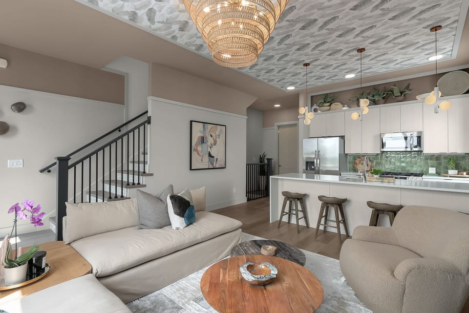 Second floor open concept living space provides a ton of space for entertaining the whole crew!